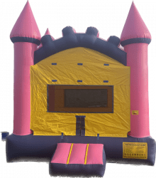 pink bounce castle