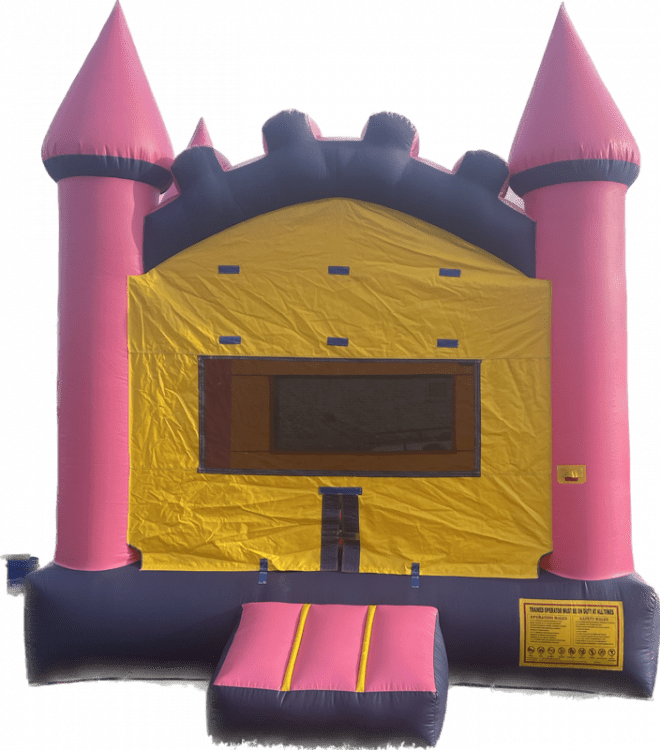 pink bounce castle